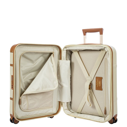 Bric's Taormina Handbagage Spinner 55 cm - Uitbreidbaar 42/49 liter - 55x40x22/26 cm - cream