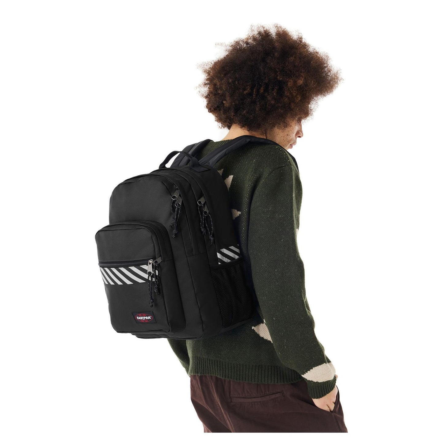 Eastpak Morius Rugzak School - 15" laptopvak - refleks stripe black