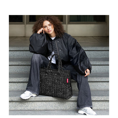 Reisenthel Daily Shopper Schoudertas boucle black