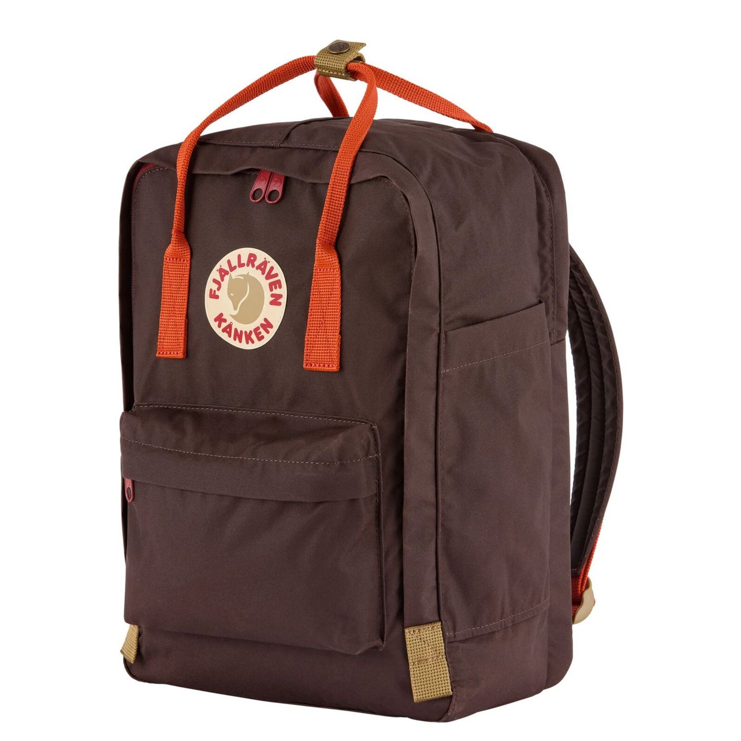 Fjallraven Kanken Koncept Rugzak - 18 liter - 15" laptopvak - black oak-rowan red