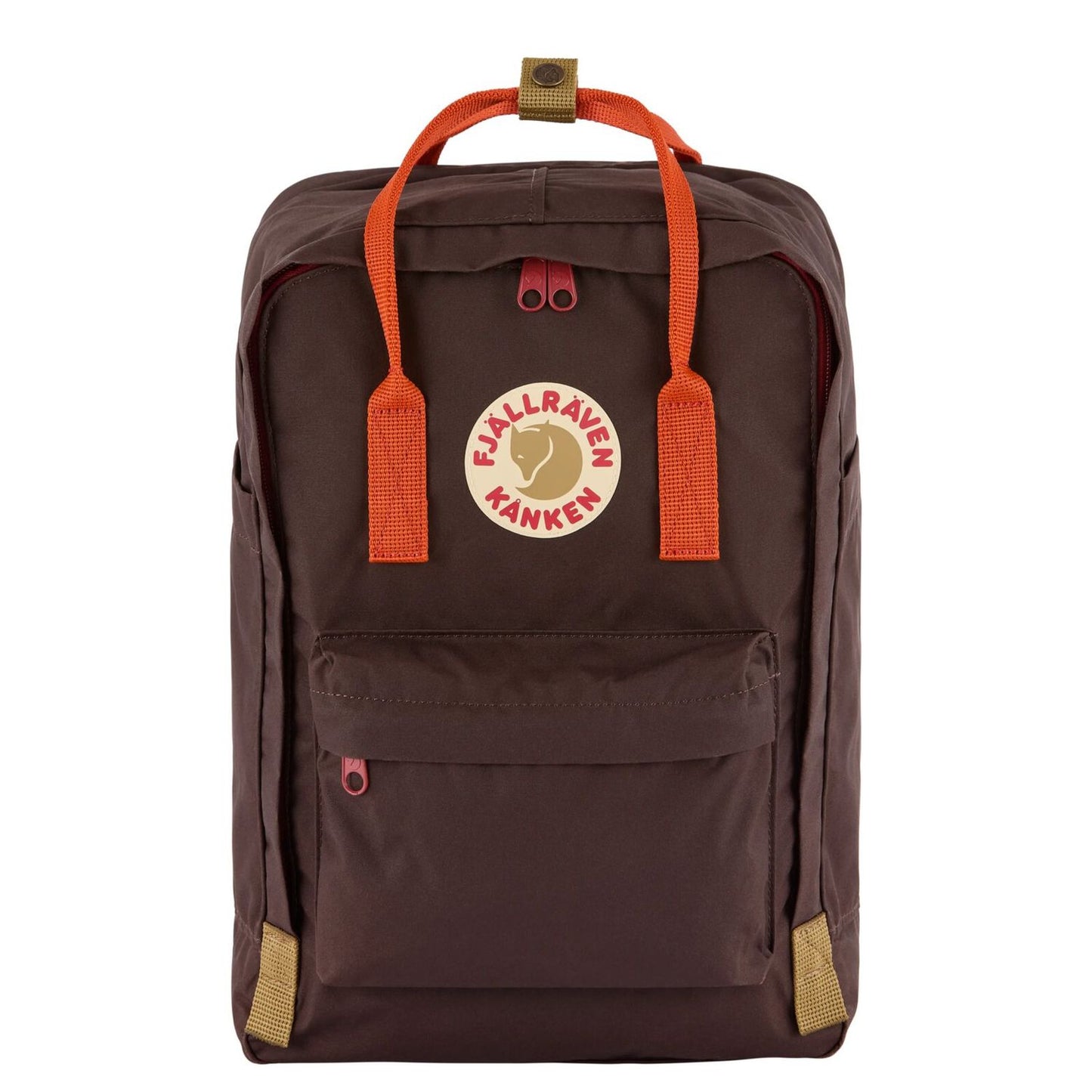 Fjallraven Kanken Koncept Rugzak - 18 liter - 15" laptopvak - black oak-rowan red