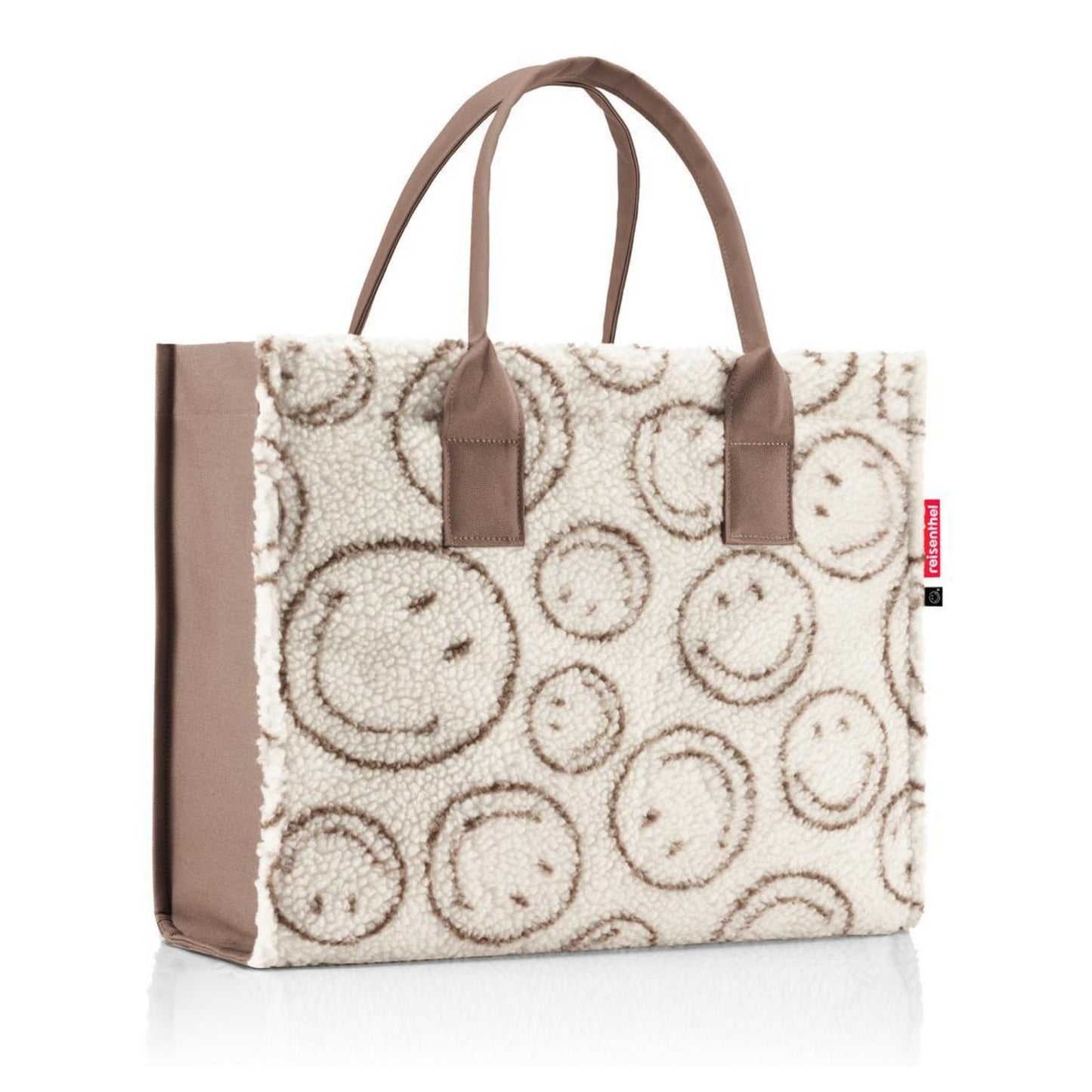 Reisenthel Daily Shopper Smiley Schoudertas teddy chocolate