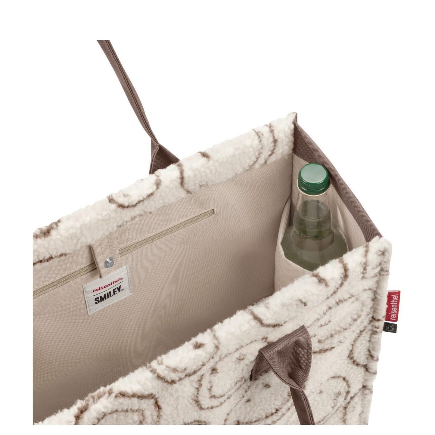 Reisenthel Daily Shopper Smiley Schoudertas teddy chocolate