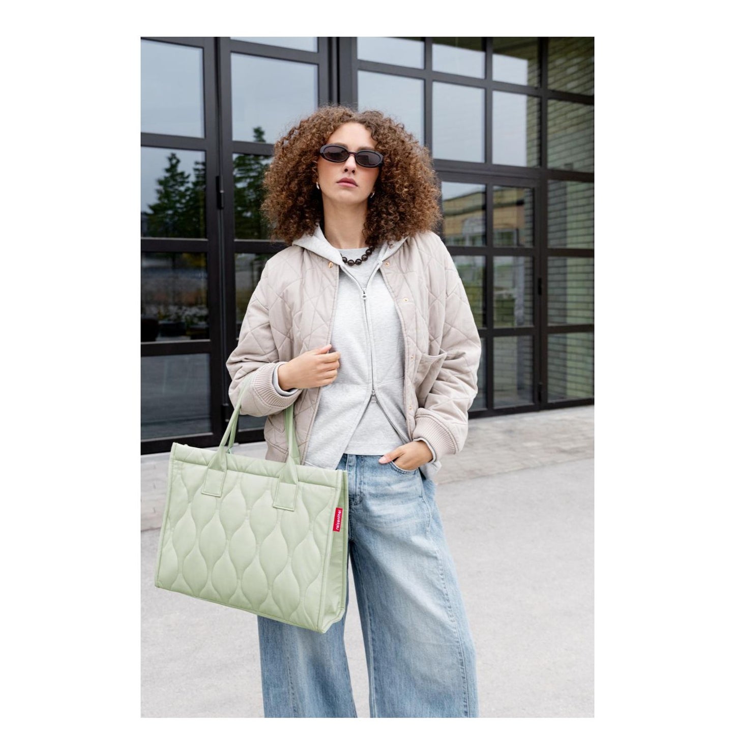 Reisenthel Daily Shopper Schoudertas iced matcha