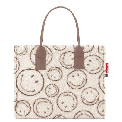 Reisenthel Daily Shopper Smiley Schoudertas teddy chocolate