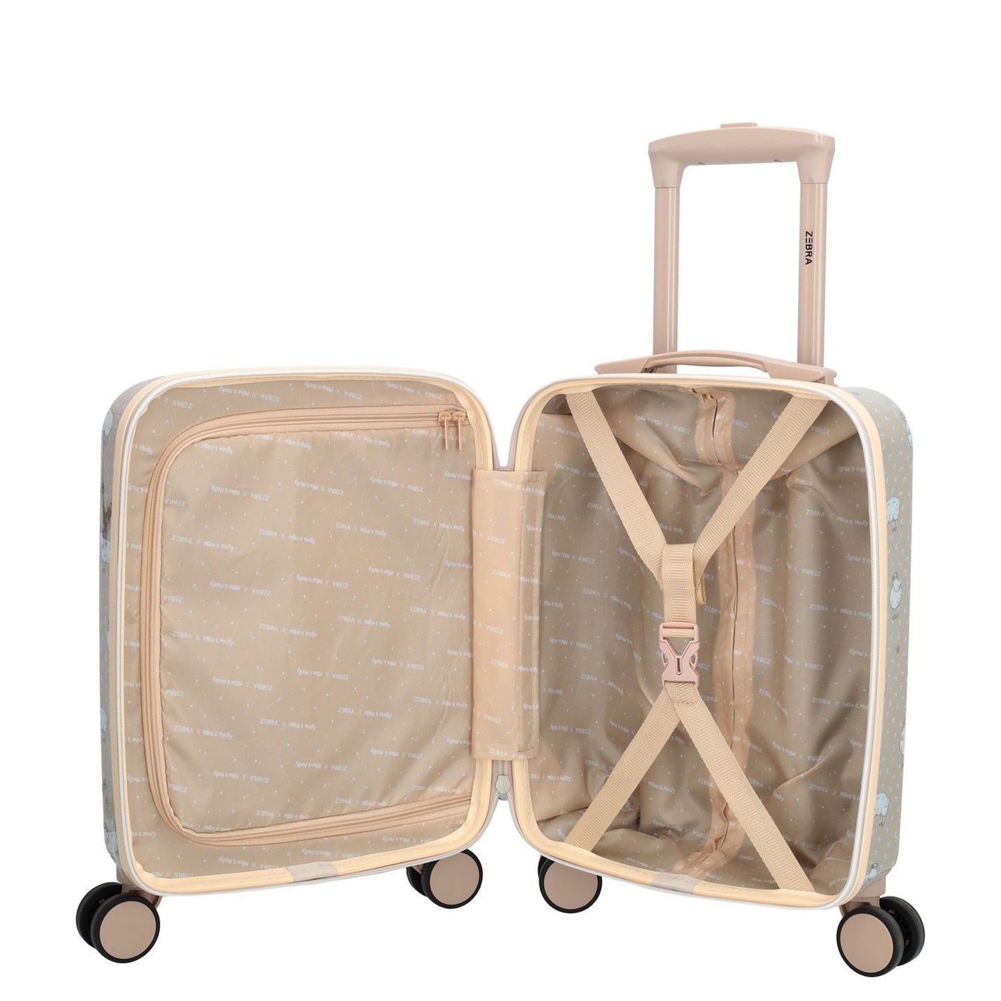 Zebra Trends Mike & Molly Kinderkoffer taupe
