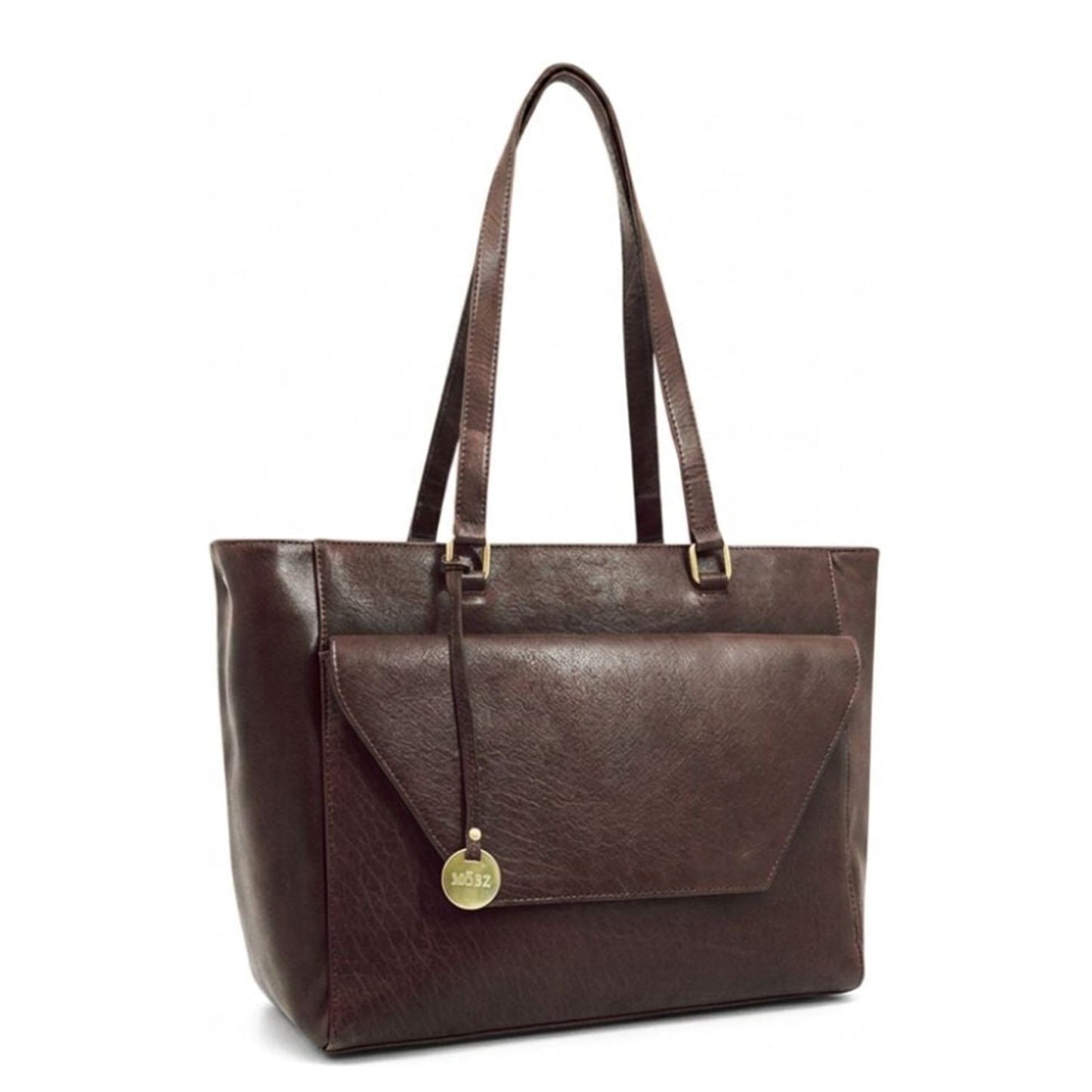 MOSZ Denise Laptopschoudertas - 15.6" laptopvak - dark brown