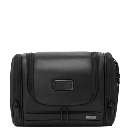 TUMI Alpha Lederen Toilettas - met ophanghaak - black
