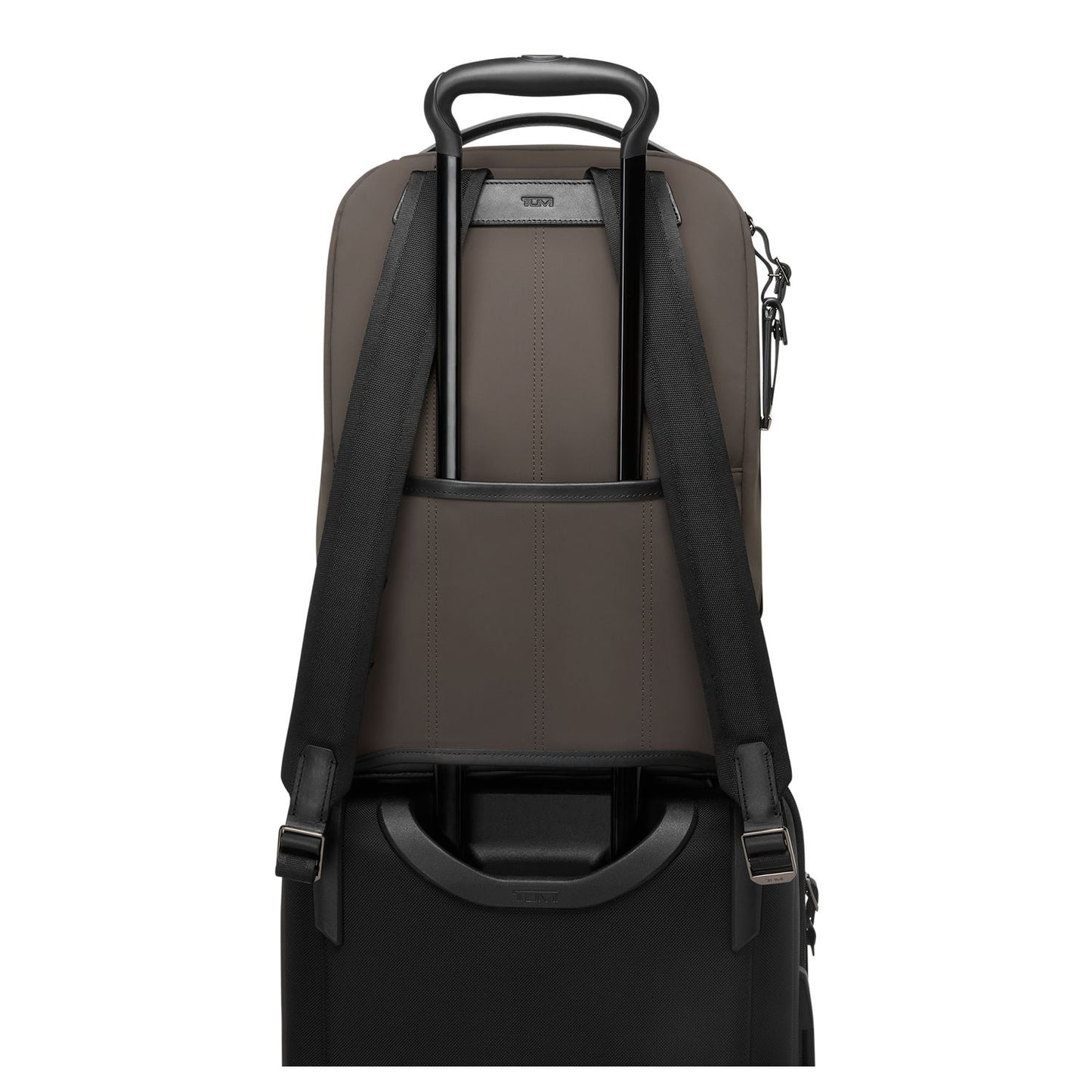 TUMI Harrison Bradner Rugzak - 14" laptopvak - taupe/black woven