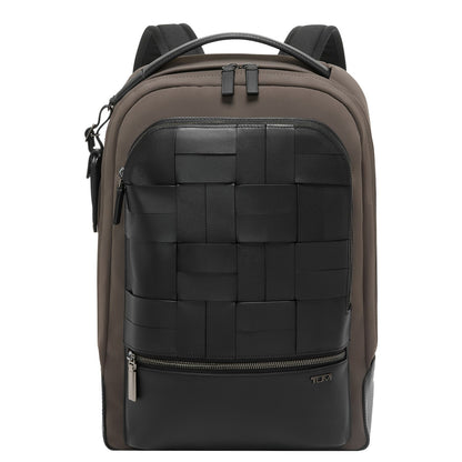 TUMI Harrison Bradner Rugzak - 14" laptopvak - taupe/black woven