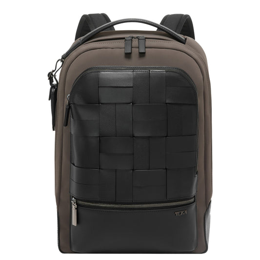 TUMI Harrison Bradner Rugzak - 14" laptopvak - taupe/black woven