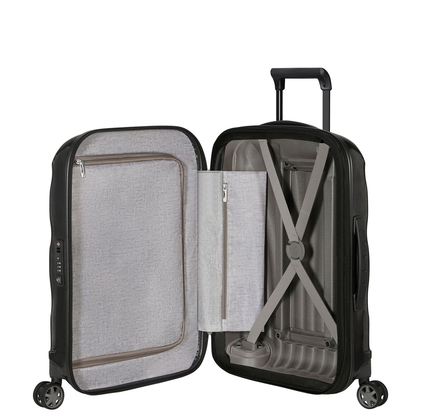 Samsonite C-Lite Handbagage Spinner 55 cm - Uitbreidbaar 36/42 liter - 55x40x20/23 cm - black