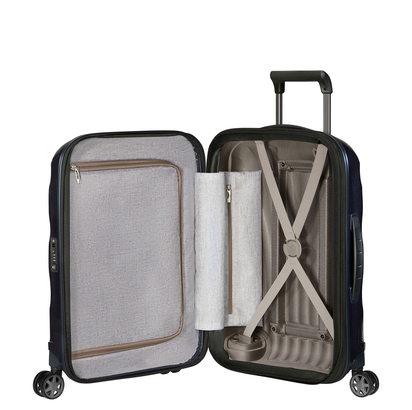 Samsonite C-Lite Handbagage Spinner 55 cm - Uitbreidbaar 36/42 liter - 55x40x20/23 cm - midnight blue