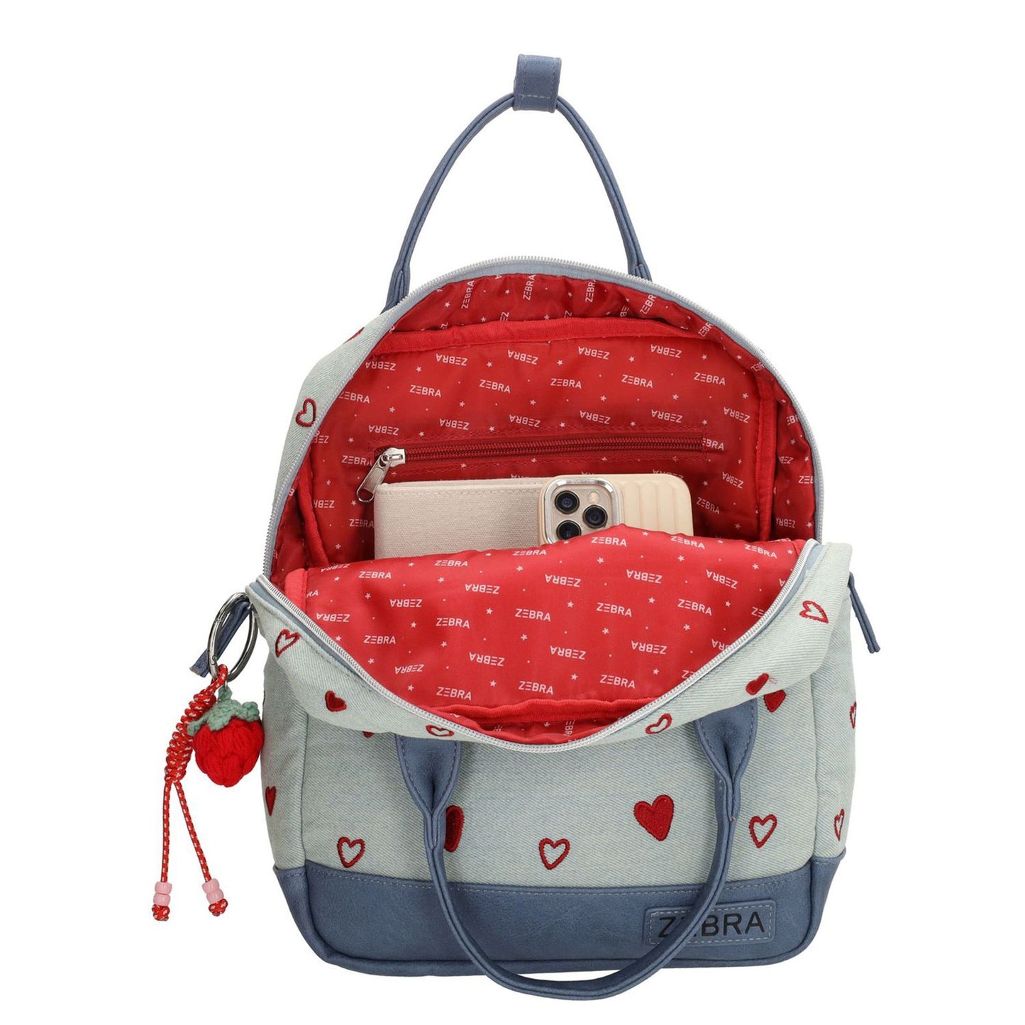 Zebra Trends Lola Kinderrugzak - 10 liter - hartjes