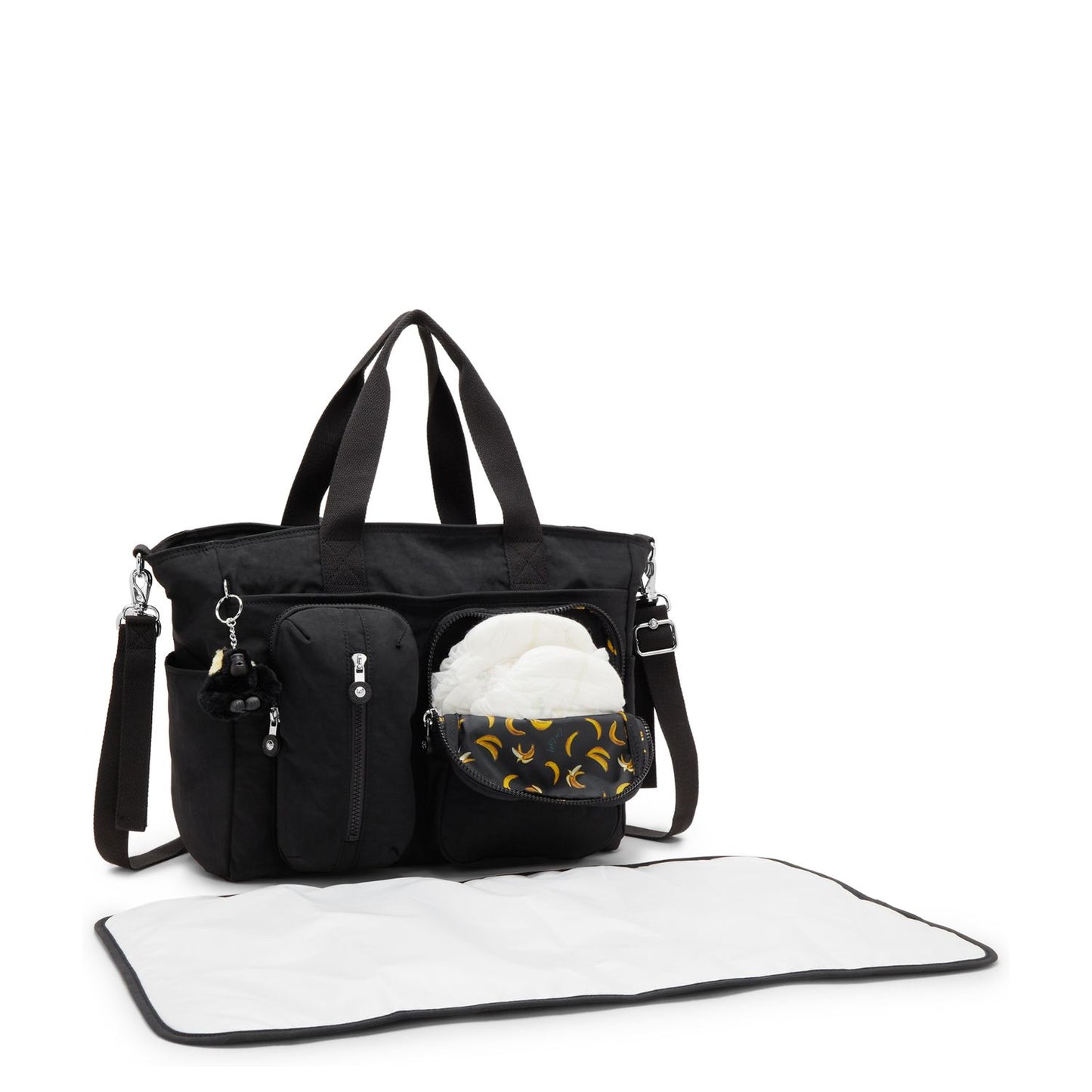 Kipling Babygear Luiertas - verschoningsmatje - tiny black noir