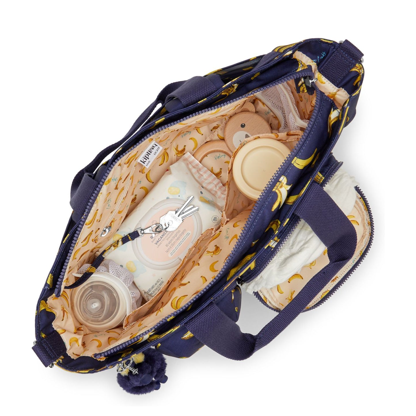 Kipling Babygear Luiertas - verschoningsmatje - baby banana print