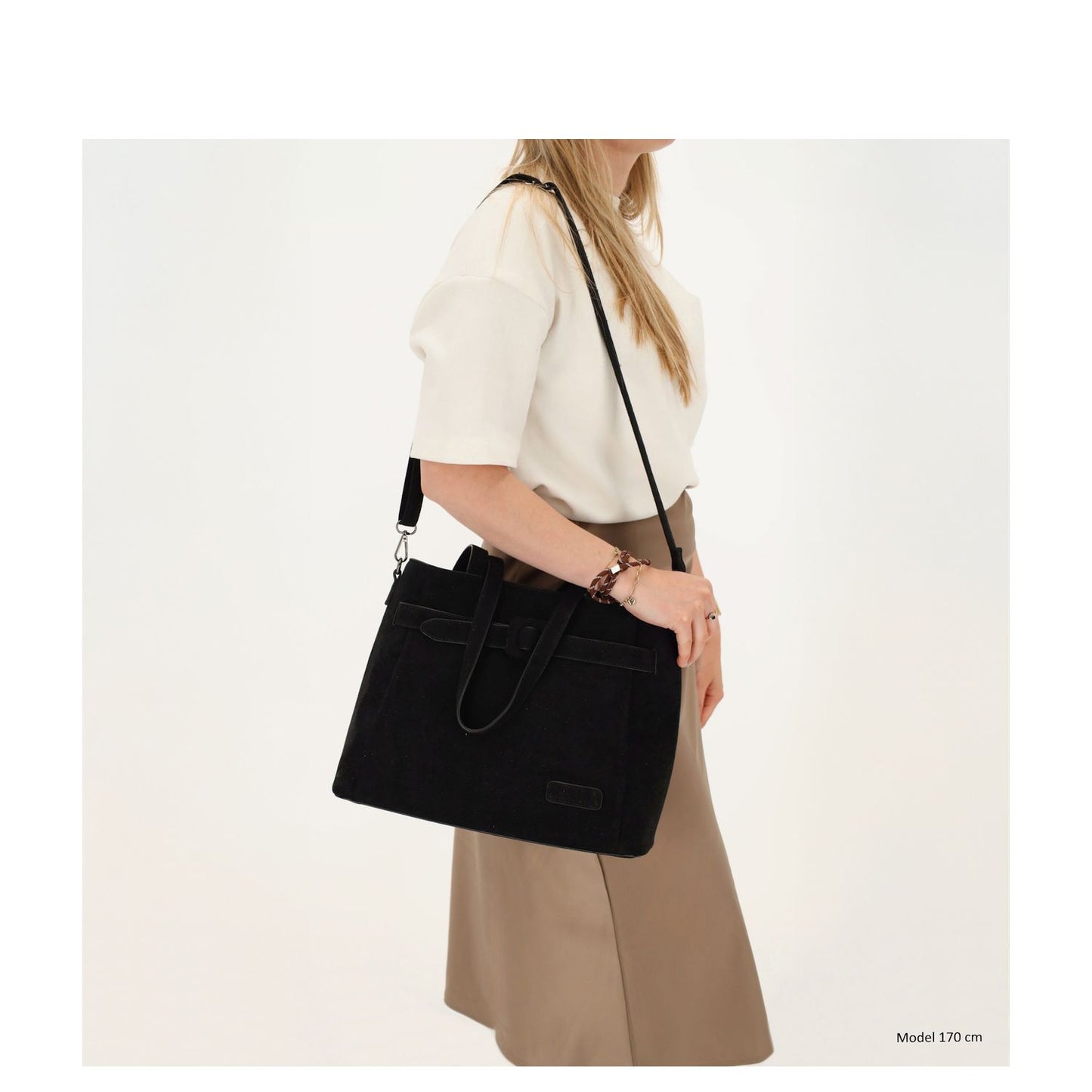 Zebra Trends Davina Shopper - afneembare schouderriem - zwart