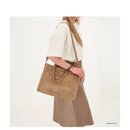 Zebra Trends Davina Shopper - afneembare schouderriem - taupe