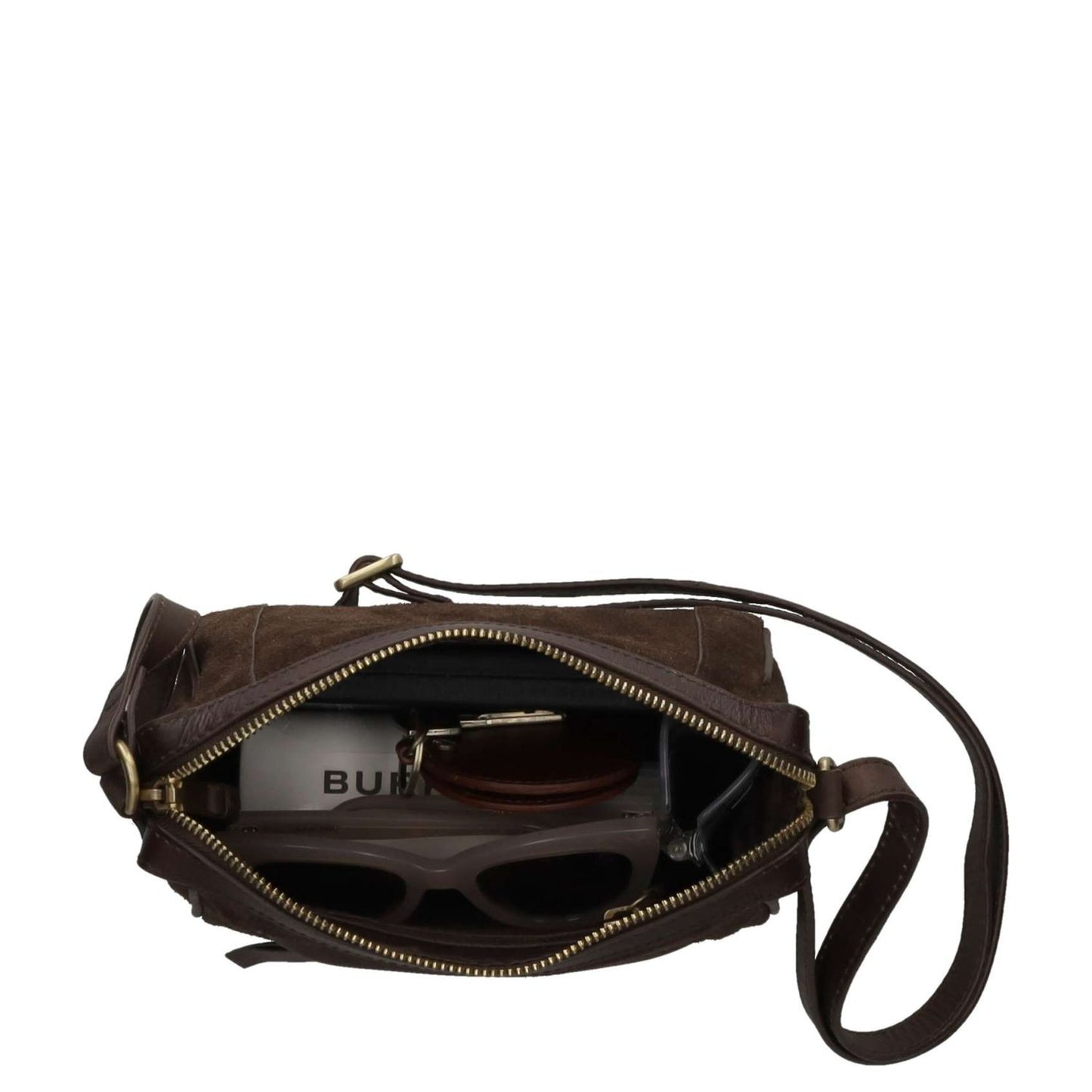 Burkely Sierra Crossbody Schoudertas donker bruin