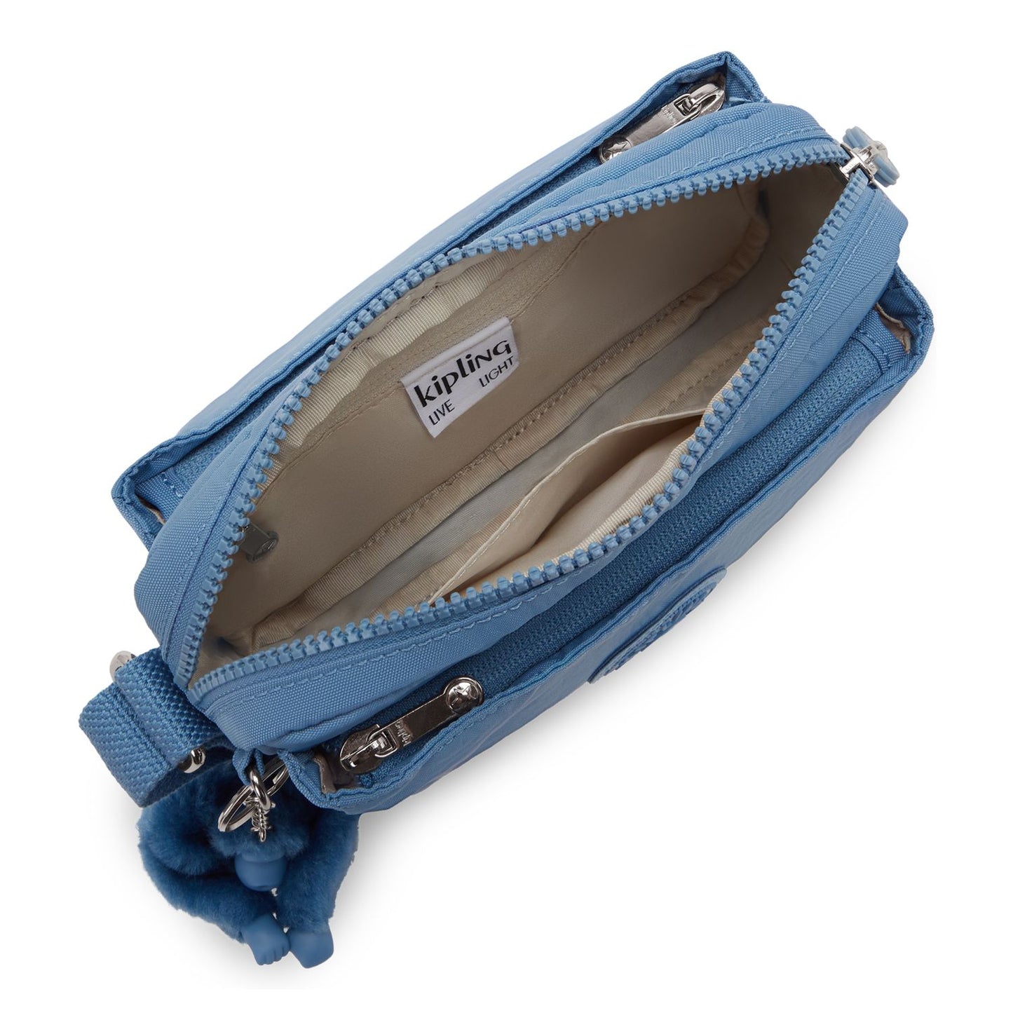 Kipling Abanu Crossbody Schoudertas vintage blue