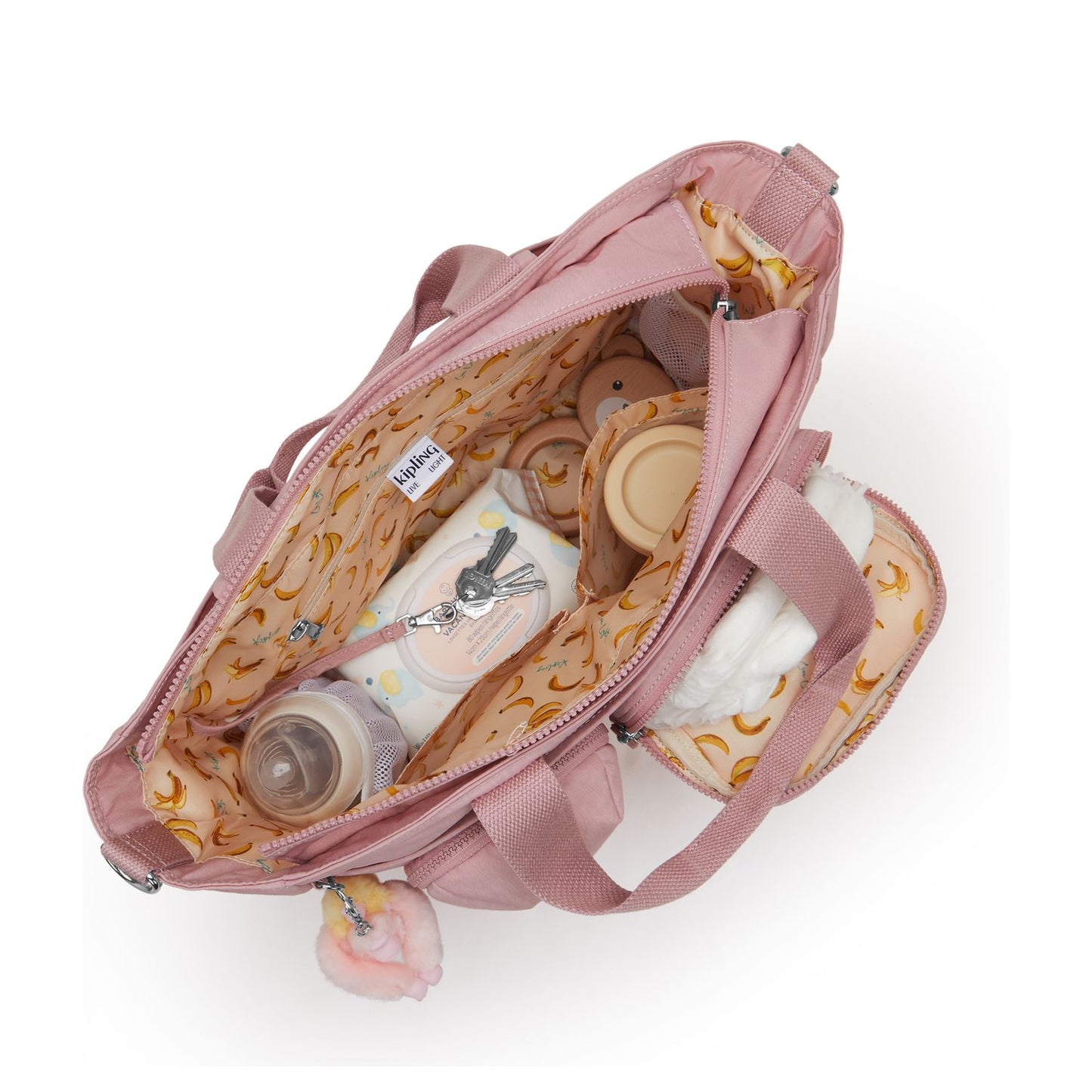 Kipling Babygear Luiertas - verschoningsmatje - tiny smoky blush