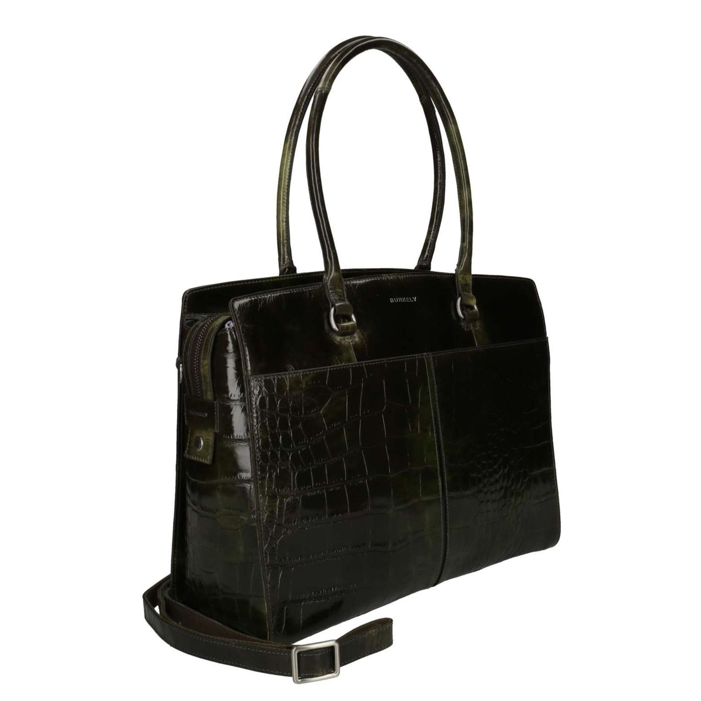 Burkely Cool Colbie Laptoptas - 15.6" laptopvak - afneembare schouderriem - olive