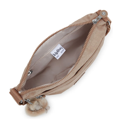 Kipling Arto Schoudertas tan beige