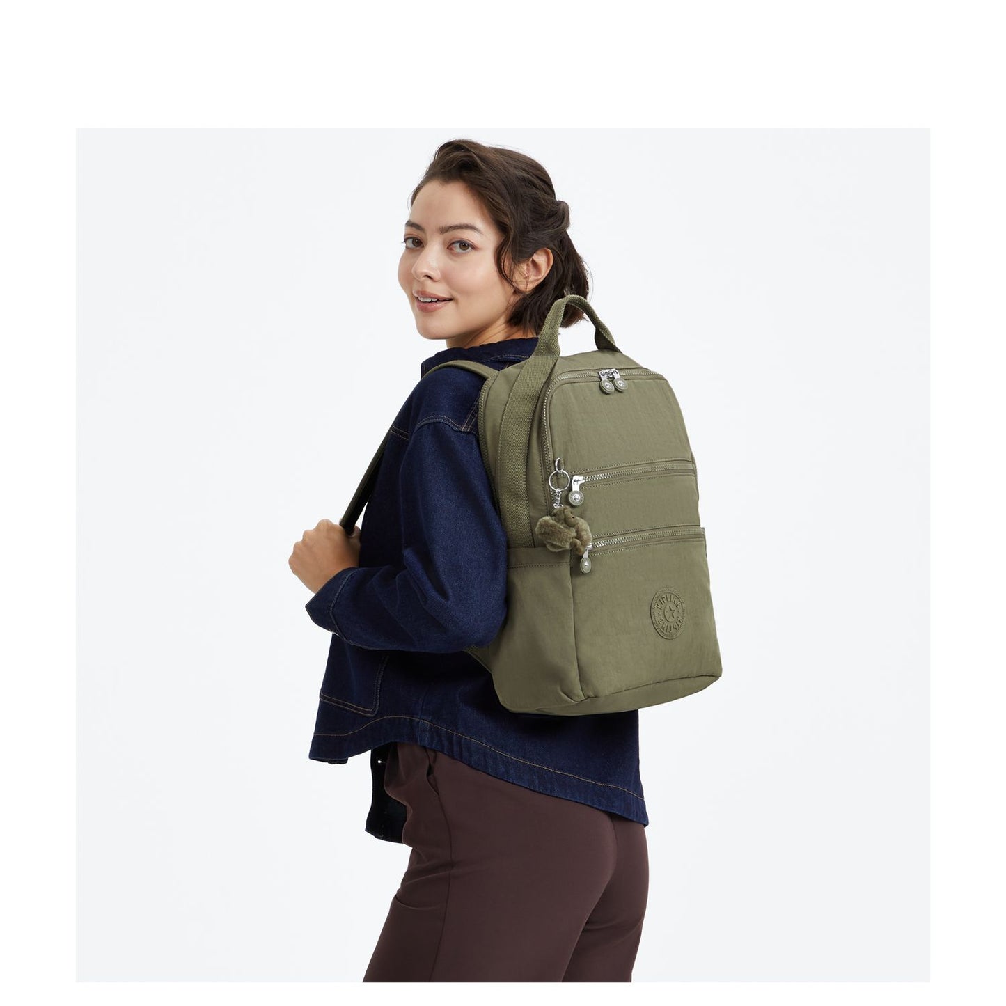Kipling Biana Rugzak - 20 liter - 15" laptopvak - almost sage