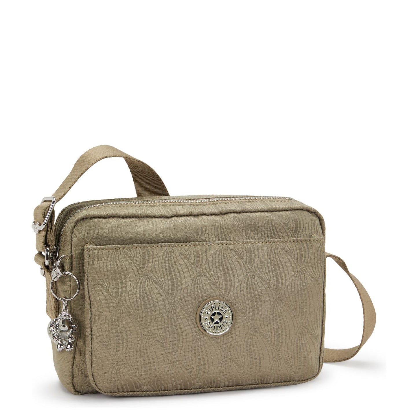 Kipling Abanu M Crossbody Schoudertas diamond wave jacquard