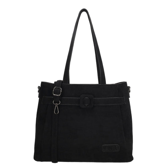 Zebra Trends Davina Shopper - afneembare schouderriem - zwart