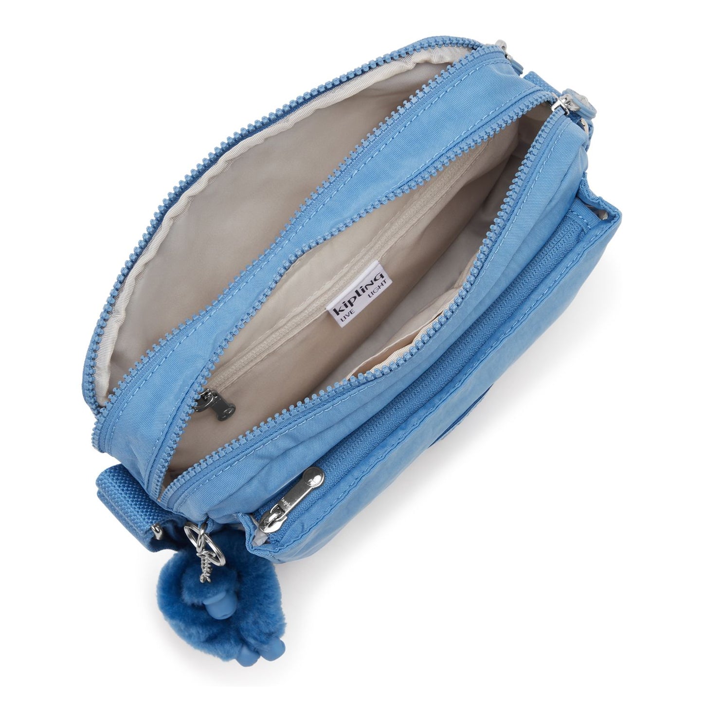 Kipling Abanu M Crossbody Schoudertas vintage blue