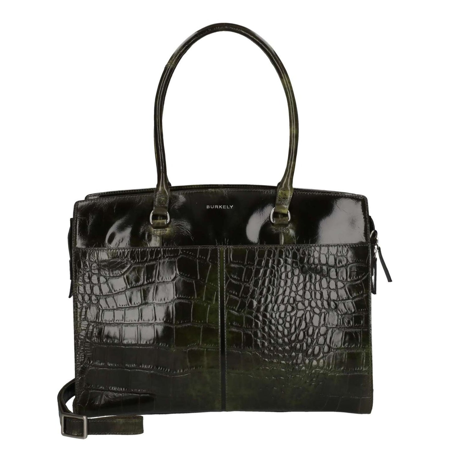Burkely Cool Colbie Laptoptas - 15.6" laptopvak - afneembare schouderriem - olive
