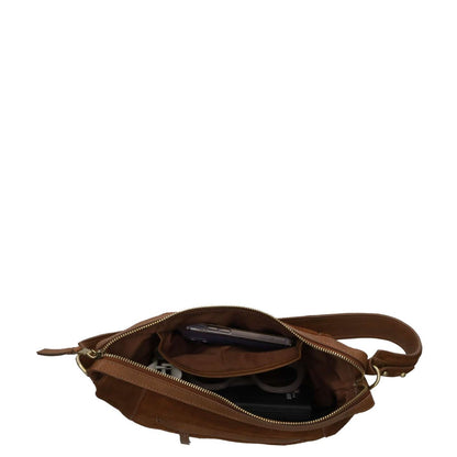 Burkely Sierra Schoudertas cognac