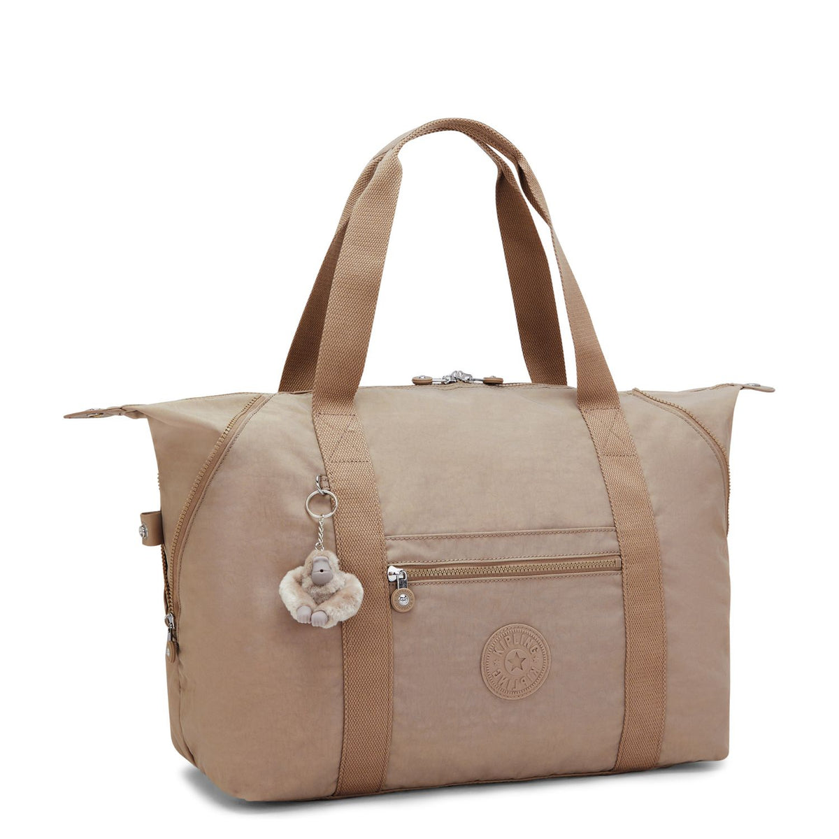 Kipling Art M Schoudertas tan beige