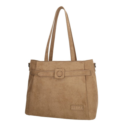 Zebra Trends Davina Shopper - afneembare schouderriem - taupe