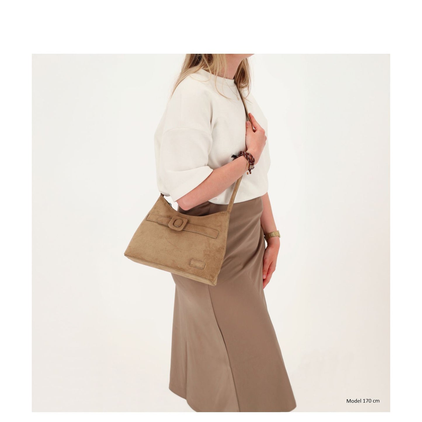 Zebra Trends Davina Crossbody Schoudertas taupe