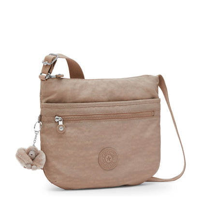 Kipling Arto Schoudertas tan beige
