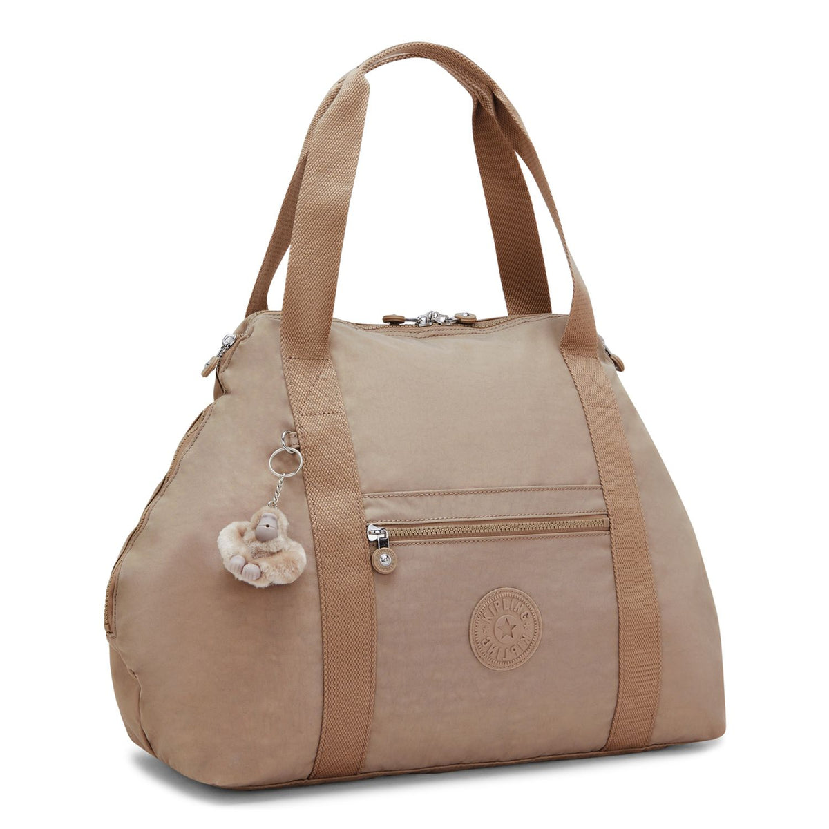 Kipling Art M Schoudertas tan beige