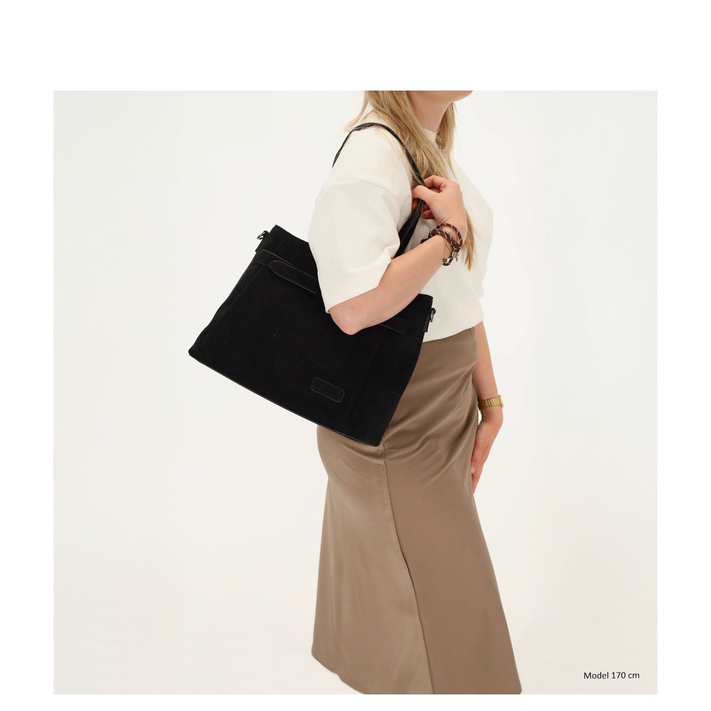 Zebra Trends Davina Shopper - afneembare schouderriem - zwart