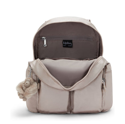 Kipling City Pocket Mini Crossbody Schoudertas metallic glow