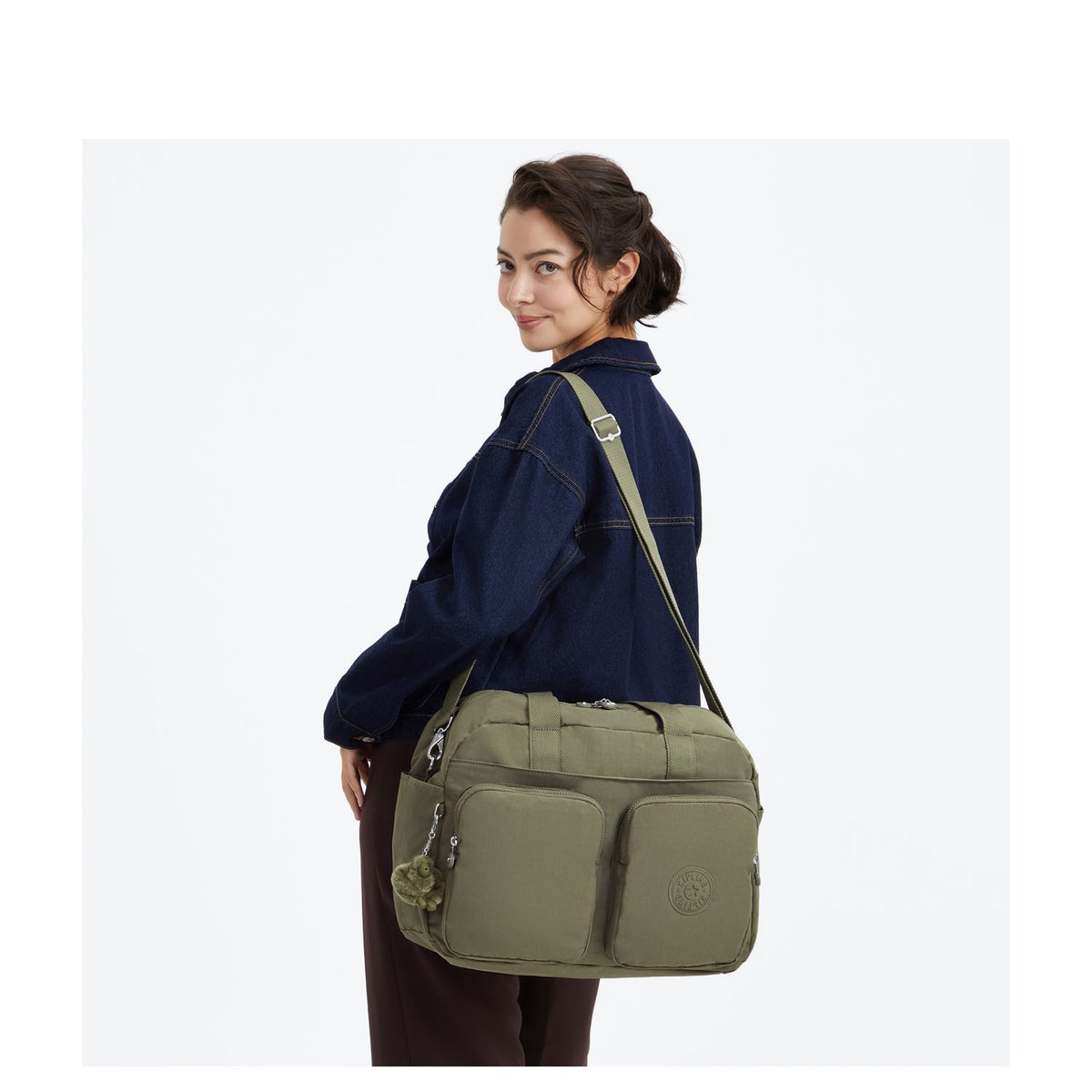 Kipling Defea XL Weekendtas 44 cm - 28 liter - 44x31.5x21 cm - almost sage