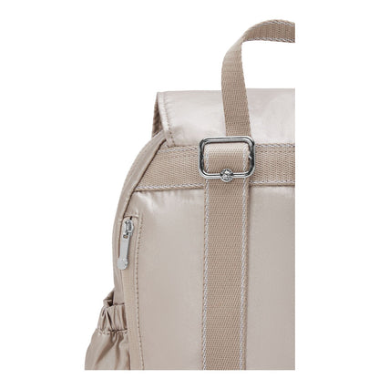 Kipling City Pocket S Rugzak metallic glow