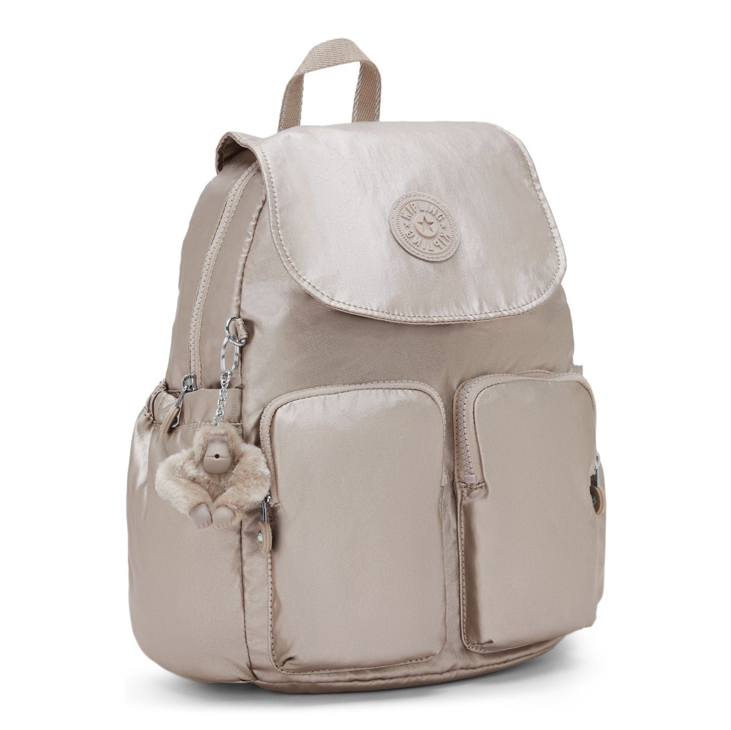 Kipling City Pocket S Rugzak metallic glow