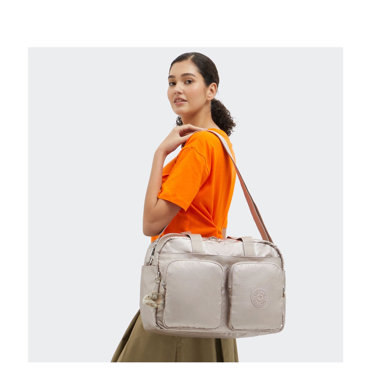 Kipling Defea XL Weekendtas 44 cm - 28 liter - 44x31.5x21 cm - metallic glow