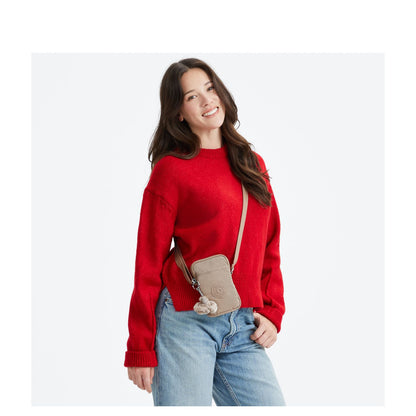 Kipling Tally Telefoontasje tan beige
