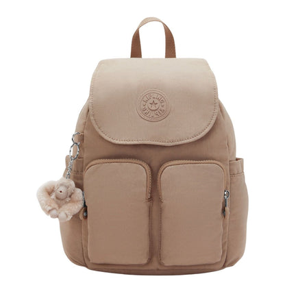 Kipling City Pocket Mini Rugzak tan beige