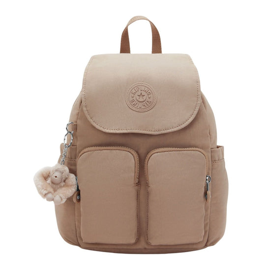 Kipling City Pocket Mini Rugzak tan beige