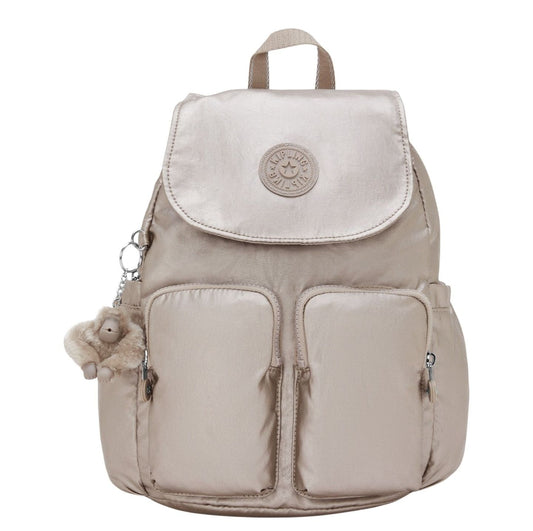 Kipling City Pocket S Rugzak metallic glow
