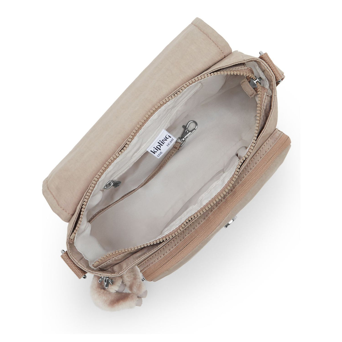 Kipling Dalma Crossbody Schoudertas tan beige