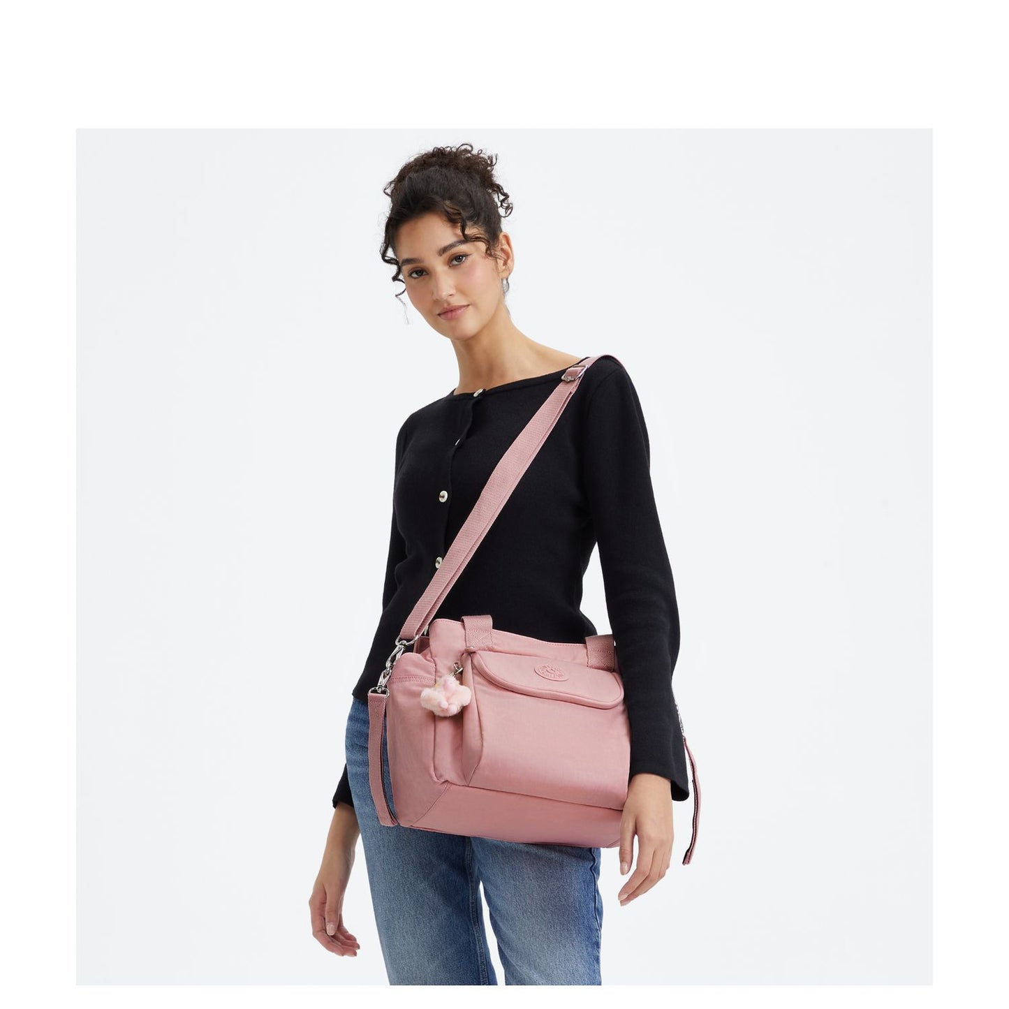 Kipling Nappisac Luiertas - verschoningsmatje - tiny smoky blush